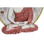 Decorazione da Parete DKD Home Decor Rosso Azzurro Dorato Buddha Resina (3 Unità)