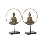 Statua Decorativa DKD Home Decor Metallo Buda Resina (26 x 11 x 40 cm) (2 pcs)