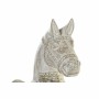 Statua Decorativa DKD Home Decor 8424001847884 Cavallo Finitura invecchiata Dorato Bianco Ferro Legno di Albasia (42 x 22 x 49 c