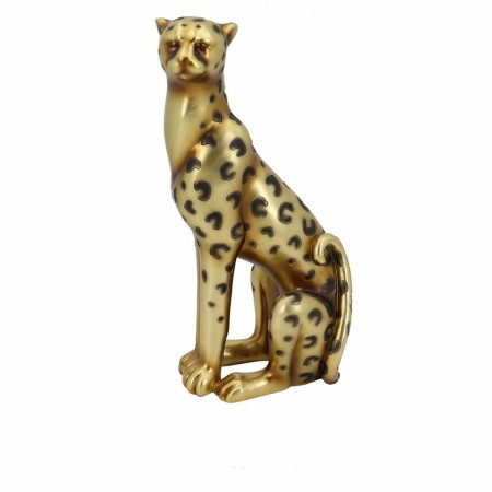 Statua Decorativa DKD Home Decor Dorato Leopardo Resina (23.5 x 16 x 43 cm)