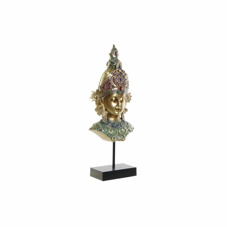 Statua Decorativa DKD Home Decor Dorato Metallo Buddha Resina Multicolore (15 x 7 x 38 cm)