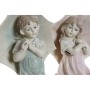 Statua Decorativa DKD Home Decor Azzurro Rosa Resina Bimbo (28 x 20 x 48.5 cm) (2 pcs)