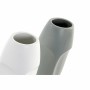 Vaso DKD Home Decor Ceramica Grigio Bianco (11 x 11 x 26.8 cm) (2 pcs)