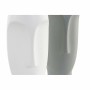 Vaso DKD Home Decor Ceramica Grigio Bianco (11 x 11 x 26.8 cm) (2 pcs)