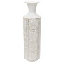 Vaso DKD Home Decor Mozaic Metallo Bianco Arabo (19 x 19 x 64 cm)