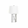 Lampada da tavolo DKD Home Decor Bianco Argento Poliestere Metallo 220 V 50 W (38 x 38 x 58 cm)