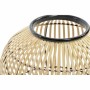 Lampada da tavolo DKD Home Decor Nero Metallo Marrone Bambù (36 x 36 x 37 cm)