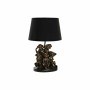 Lampada da tavolo DKD Home Decor Nero Dorato Poliestere Resina Scimmia (31 x 31 x 48 cm)