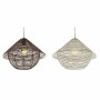 Lampadario DKD Home Decor Metallo Marrone Corda Bianco (38 x 38 x 27 cm) (2 pcs)