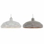 Lampadario DKD Home Decor Grigio Metallo Bianco (32 x 32 x 11 cm) (2 pcs)