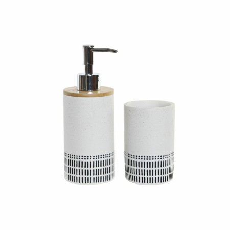 Set da Bagno DKD Home Decor Bambù Dolomite Loft (2 pcs)