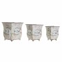 Vaso DKD Home Decor Rosa Metallo (3 pcs)