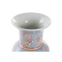 Vaso DKD Home Decor Porcellana Azzurro Arancio Orientale (13 x 13 x 31 cm)