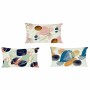 Cuscino DKD Home Decor S3021753 Astratto Azzurro Rosa Poliestere Cotone Lino Alluminio Bianco Multicolore (3) (50 x 30 x 12 cm)