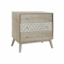 Cassettiera DKD Home Decor Naturale Bianco Legno di paulownia Foglia della pianta (80 x 42 x 80 cm)