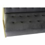 Divano DKD Home Decor Grigio Poliestere Metallo Dorato Glam (128 x 70 x 76 cm)