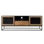 Mobile TV DKD Home Decor 8424001831616 Cristallo Metallo Legno (140 x 40 x 50 cm)