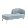 Divano Chaise Longue DKD Home Decor Blu cielo Poliestere Pino (160 x 80 x 90 cm)