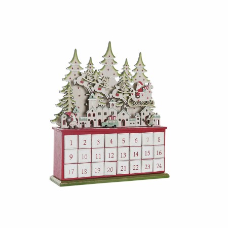 Calendario dell'Avvento DKD Home Decor Legno (32 x 8.5 x 38 cm)