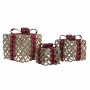 Pacco Regalo DKD Home Decor Natale Iuta (26 x 26 x 31 cm) (3 pcs)