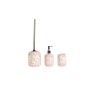 Set da Bagno DKD Home Decor Ceramica Rosa Bianco Shabby Chic (3 pcs)