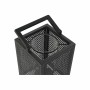 Portacandele DKD Home Decor S3026340 Cristallo Nero Metallo (20 x 20 x 82 cm)