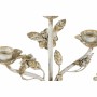 Candelabro Rotondo con Supporto DKD Home Decor Beige Metallo Legno Fiori (62 x 21 x 82 cm)