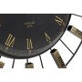 Orologio da Parete DKD Home Decor Cristallo Argentato Nero Dorato Ferro (70 x 7 x 70 cm)