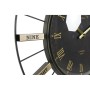 Orologio da Parete DKD Home Decor Cristallo Argentato Nero Dorato Ferro (70 x 7 x 70 cm)