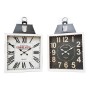 Orologio da Parete DKD Home Decor S3026728 Cristallo Nero MDF Bianco Ferro (60 x 6 x 89 cm)