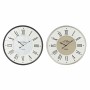 Orologio da Parete DKD Home Decor Grigio Beige Ferro Legno MDF (2 pcs) (60 x 5 x 60 cm)