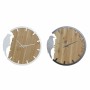 Orologio da Parete DKD Home Decor Nero Bianco Ferro Uccello Legno MDF (50 x 3.5 x 50 cm) (2 pcs)