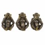 Statua Decorativa DKD Home Decor Scimmia Resina Coloniale (3 pcs)