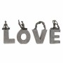 Statua Decorativa DKD Home Decor Love Resina (13 x 6 x 23 cm) (40 x 4 x 22 cm) (4 pcs)