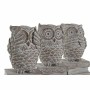 Statua Decorativa DKD Home Decor Resina Gufo (3 pcs) (11 x 11 x 20 cm)