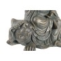 Statua Decorativa DKD Home Decor Dorato Buddha Grigio scuro (38 x 25 x 43 cm)