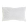 Cuscino DKD Home Decor 8424001814633 Poliestere Alluminio Bianco Foglia della pianta (60 x 10 x 40 cm)