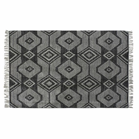 Tappeto DKD Home Decor Bianco Nero Cotone (120 x 180 x 1 cm)