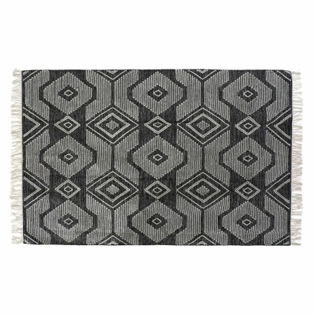 Tappeto DKD Home Decor Bianco Nero Cotone (160 x 230 x 1 cm)