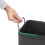 Emuca Pattumiera per differenziata Recycle 35 L da cucina, fissaggio sul fondo ed estrazione manuale, 1 un