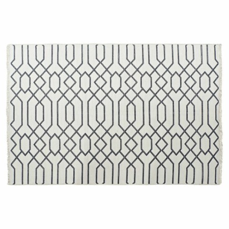 Tappeto DKD Home Decor Bianco Grigio Poliestere Cotone (200 x 290 x 1 cm)