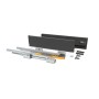 Emuca Cassetto esterno Concept 30 kg altezza 138 mm, 500, Grigio antracite, Acciaio, 1 u.