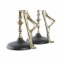 Candelabro DKD Home Decor Champagne Nero Alluminio Persone (15 x 20 x 41 cm) (2 Unità)