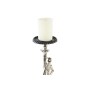 Candelabro DKD Home Decor Champagne Nero Alluminio Persone (15 x 20 x 41 cm) (2 Unità)