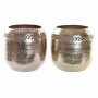 Vaso DKD Home Decor Rame Dorato Alluminio Arabo (24 x 24 x 22 cm) (2 Unità)