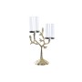 Candelabro DKD Home Decor Cristallo Dorato Alluminio Uccelli (29 x 15 x 48 cm)