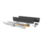 Emuca Cassetto esterno Concept 30 kg altezza 105 mm, 450, Grigio antracite, Acciaio, 1 u.