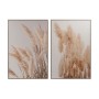 Quadro DKD Home Decor Foglia della pianta (82,5 x 4,3 x 120 cm) (2 Unità)