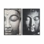 Quadro DKD Home Decor Buddha Orientale (62,5 x 4,5 x 93 cm) (2 Unità)