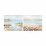 Quadro DKD Home Decor Spiaggia Mediterraneo (100 x 3,7 x 80 cm) (2 Unità)